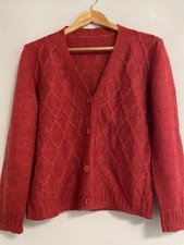 Vintage cardigan rosso donna - donna, m