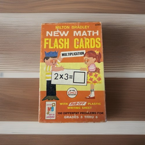 Flashcard vintage 1965 milton - vintage,