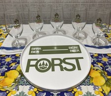 Vassoio Birra Forst Originale nr.5 bicchieri da 0,4 l Forst Premium nuovi