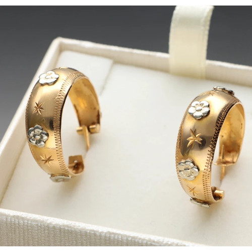Orecchini vintage oro kt - vintage,