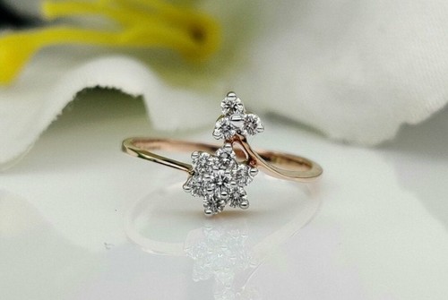Anello fiore con - fiore, in
