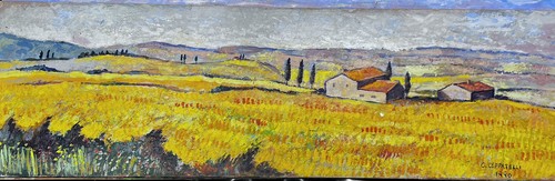Paesaggio toscano olio - toscano”,