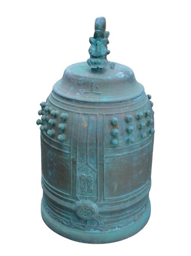 Antica campana tempio - , bronzo
