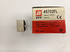 MATERIALE ELETTRICO CIVILE AVE 45702FL DEVIATORE ILLUMINABILE SERIE HABITAT