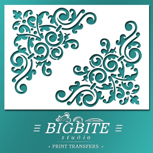 Stencil shabby chic - stencil, chic: