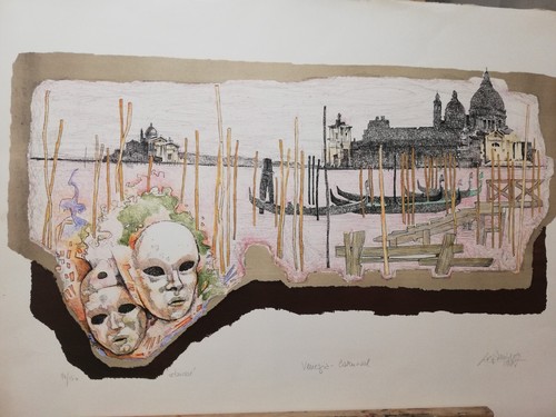 Giorgio michetti litografia - michetti,litografia, su