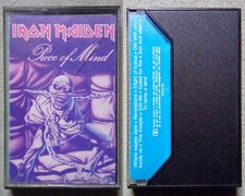 IRON MAIDEN PIECE OF MIND MC CASSETTE TAPE ITALY 1983 AUDIOCASSETTA MUSICASSETTA
