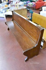 Solid dark wooden bench 180 cm