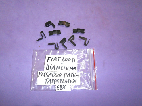 Kit mollette clip - mollette, fissaggio