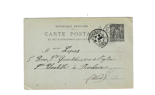 Francia 1901 cartolina - 1901,