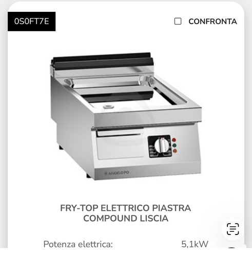 Fry top angelo - top,