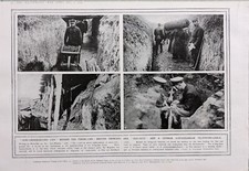 1914 WWI WW1 STAMPA TRENCHES