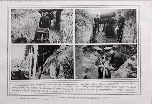 1914 wwi ww1 stampa trenches - stampa,
