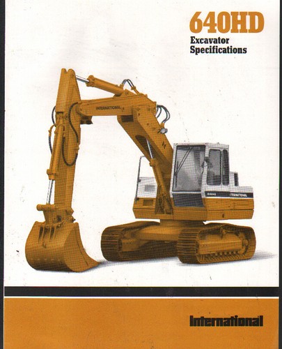 Foglietto brochure escavatore