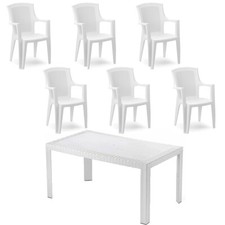 Tavolo da giardino con 6 sedie