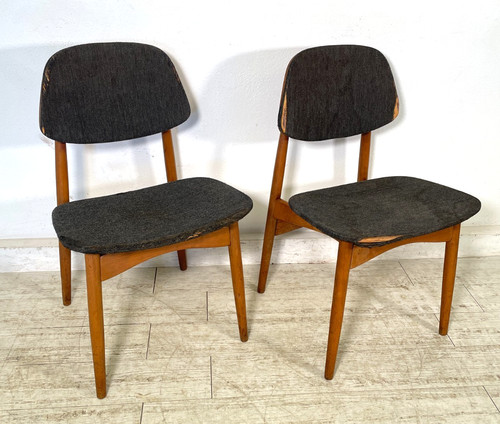 Coppia sedie vintage anni - coppia,