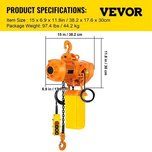 Vevor paranco elettrico - paranco,