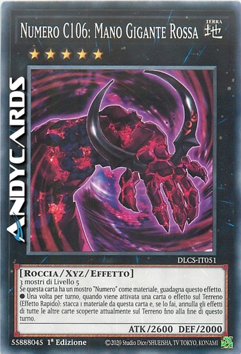 Numero c106 mano - mano, gigante