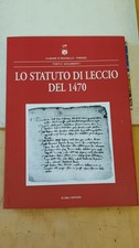 LO STATUTO DI LECCIO  DEL 1470