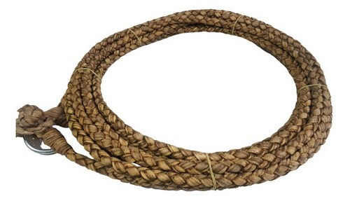 Braided rawhide lariat - rawhide,
