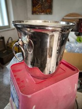 SECCHIELLO porta GHIACCIO Bottiglie Vino Spumante Cestello Vintage Made In Italy