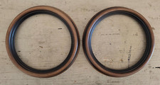 2 Brown Round Wooden Frames