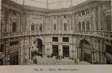 stampa antica PAVIA MERCATO