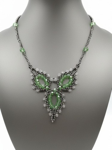 Collana artigianale foglie - collana,