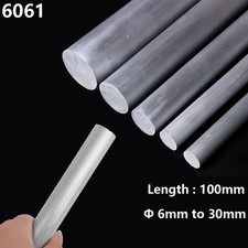 Barra tonda in alluminio asta da 6mm a 30mm e lunghezze 100mm asta in alluminio massiccio 6061