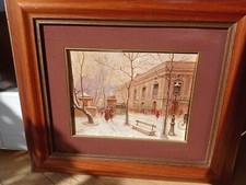 Angelo batti, Aria Parigina,22,8x30,5,Olio Su Tela