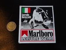 adesivo vintage sticker kleber tennis corrado barazzutti marlboro leisure wear