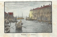 Stampa antica VENEZIA Canale