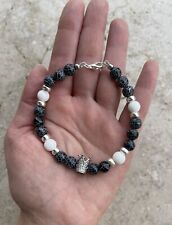 Bracciale uomo con perle da 8