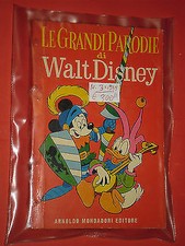 CWD- CLASSICI WALT DISNEY 1° SERIE A FUMETTI- N°3 a- 1959-GRANDI PARODIE ROSSO