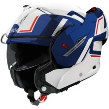 CASCO MODULARE AIROH MATHISSE II 2206 GENIUS BLU RED WHITE RIBALTABILE 180 TG S