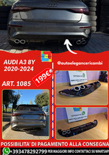 💕ART. 1085 DIFFUSORE AUDI A3 8Y 2020-2024 SPORTBACK💕