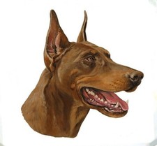 Borsa Doberman Pinscher rossa