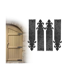 Confezione da 4 cerniere a cinghia finta 16" nere - cerniera finta manichino forgiata a mano – Handma