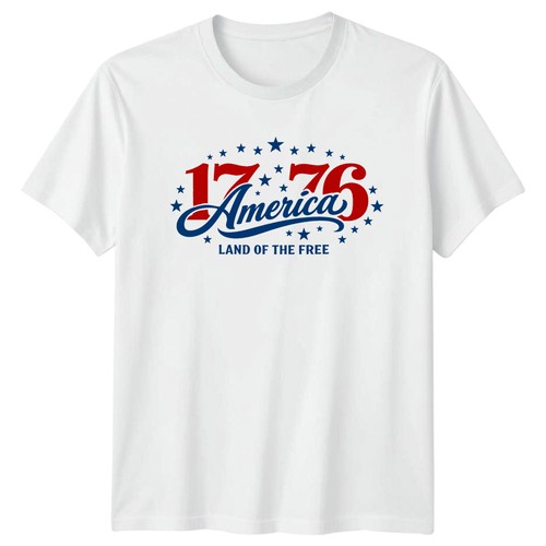 Maglietta 1776 america terra - maglietta,