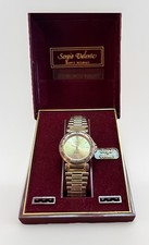 Orologio Vintage Sergio Valente Quarzo Tono Oro nuovo in confezione originale