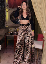 ZARA Pantalone gamba larga in