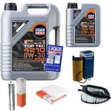 Mahle Controllo Set 6 L Liqui Moly Top Tec 4210 0W-30 per BMW X5 - Xdrive25d