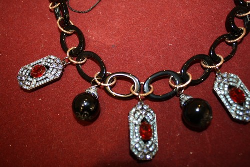 Collana officiel nera con - collana,