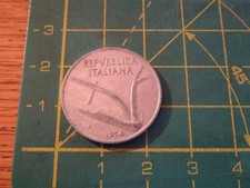 moneta da 10 lire anno 1954