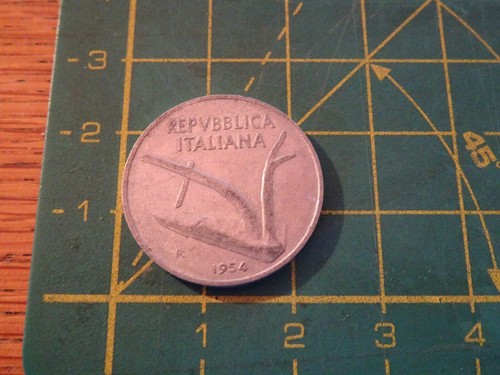 Moneta lire anno 1954 - moneta,