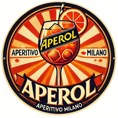 Targa aperol stile vintage bar - stile,