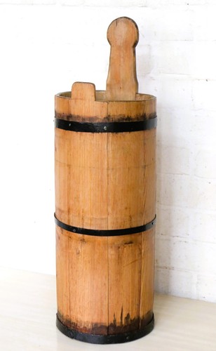 Antico burriera legno - in,