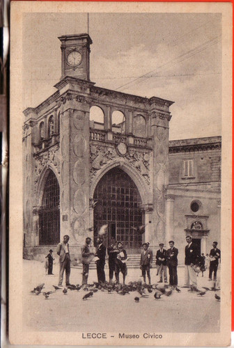 Cartolina lecce citta - lecce, fp