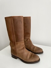 Stivali Buttero Marrone Pelle Scamosciata Made in Italy Scarpe Unisex Alta Qualità