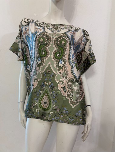 Maglia blusa panna verde - panna,